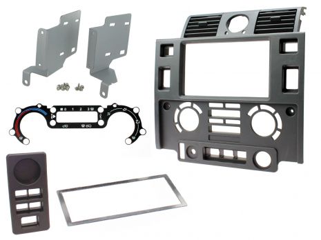 2-DIN FITT.KIT LAND ROVER DEFENDER MATT BLACK